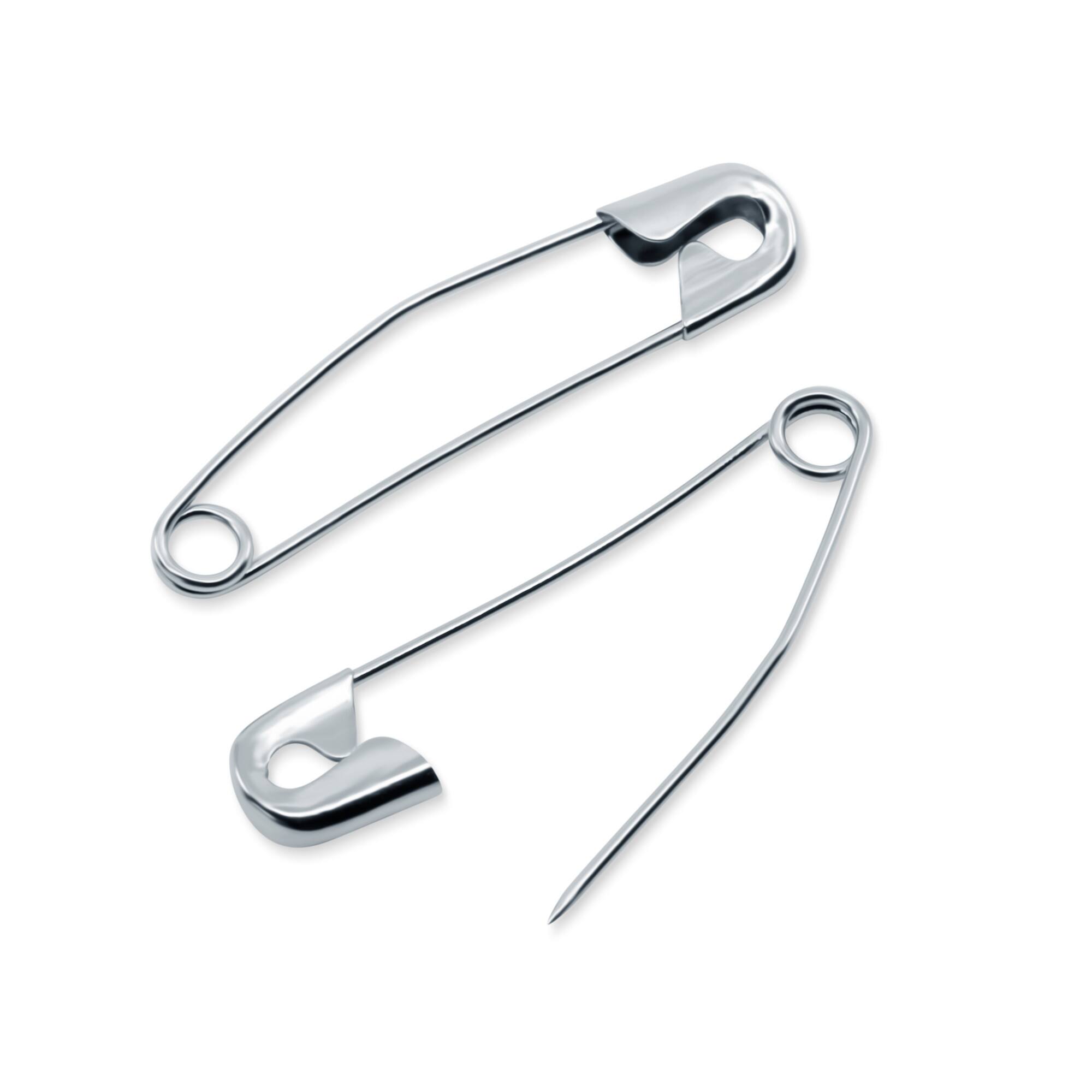 Dritz® 1.5" Nickel-Plated Brass Curved Basting Pins, 75ct.